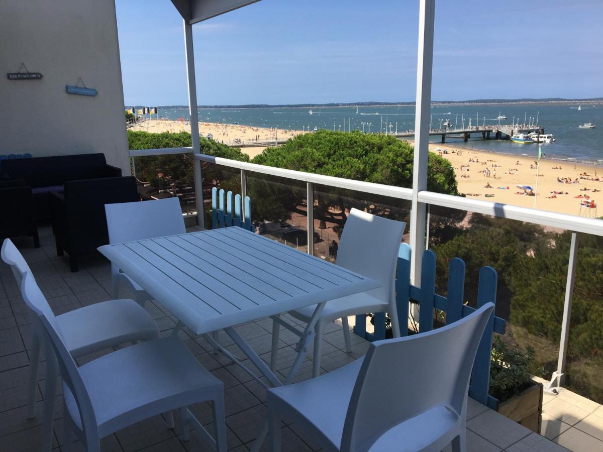 Appartement T3 Au Centre D'Arcachon Avec Vue Mer, Terrasse Et Parking Securise - Fr-1-374-74 Buitenkant foto