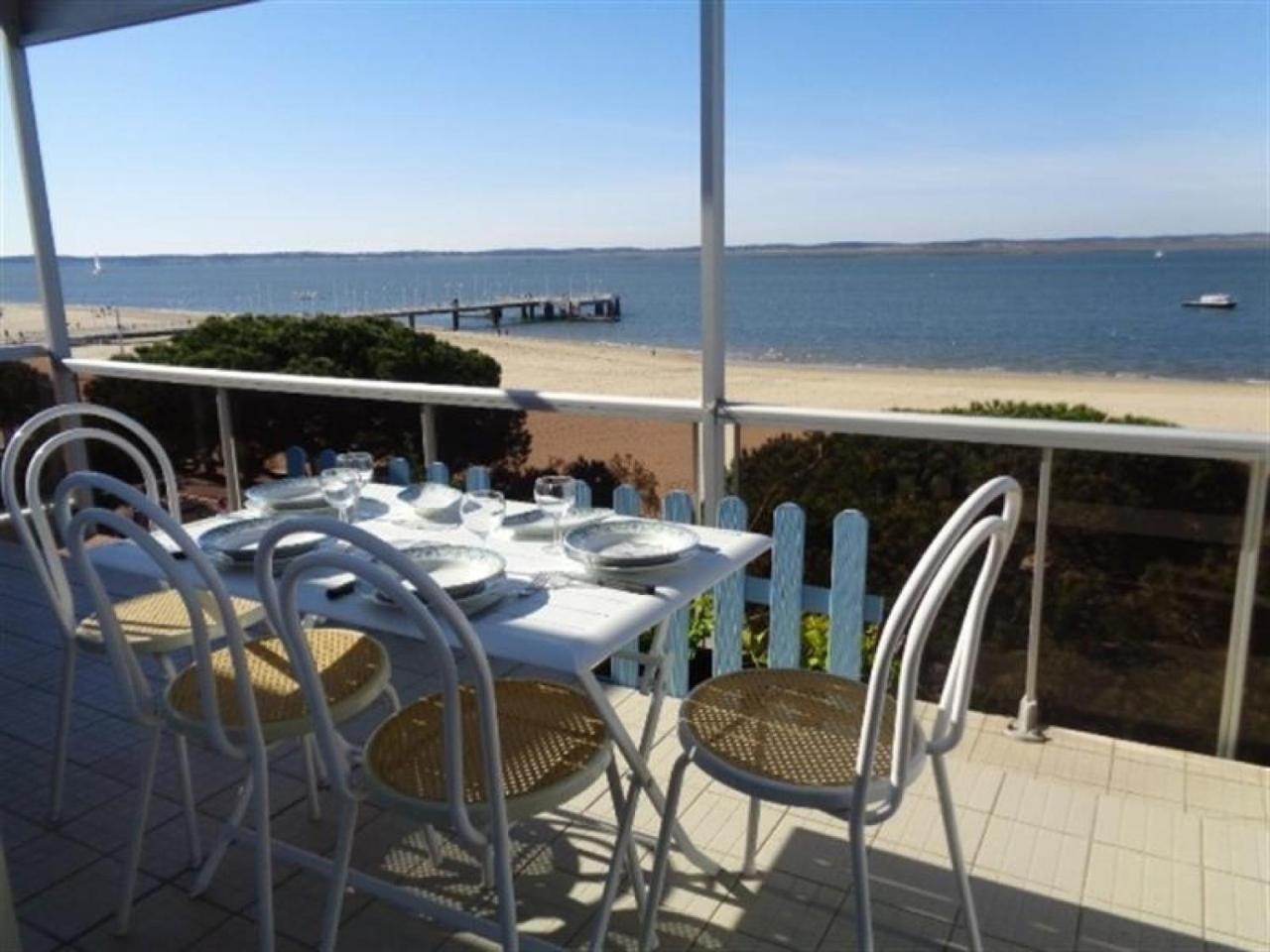 Appartement T3 Au Centre D'Arcachon Avec Vue Mer, Terrasse Et Parking Securise - Fr-1-374-74 Buitenkant foto